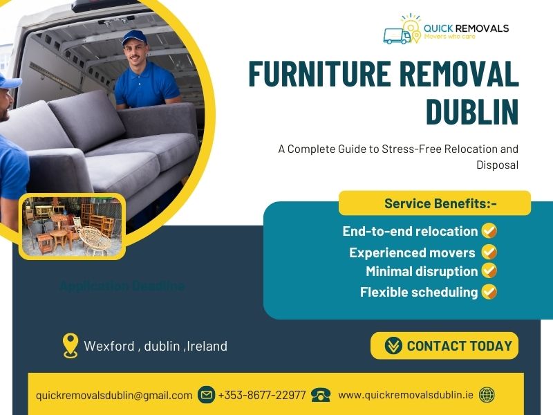 Looking for reliable furniture removal services in Dublin? Get expert help with moving, disposing, and recycling furniture efficiently.