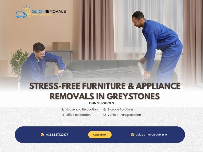 Furniture & Appliance Removals Greystones | QRD