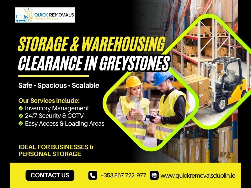 Need Storage and Warehousing Clearance in Greystones? QRD